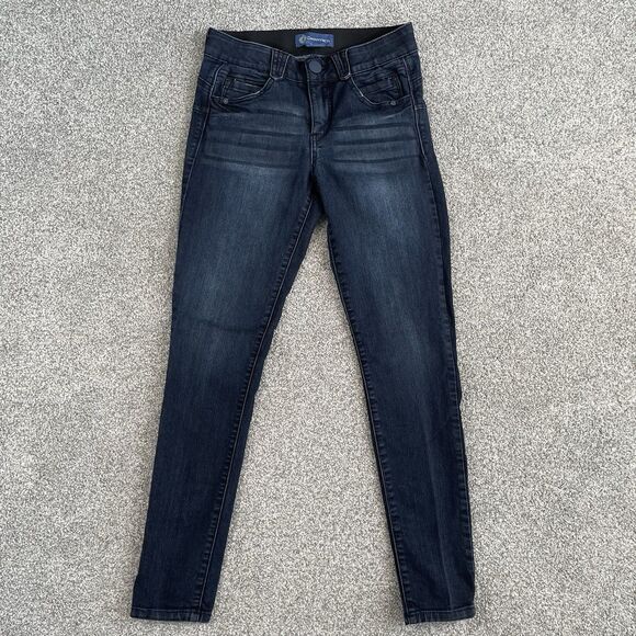 Democracy Ab Solution Booty Lift Jegging Dark Indigo Jeans Womens Size 2 - Picture 2 of 12